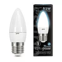Лампа светодиодная Black Candle E27 9.5Вт 4100К Gauss 103102210