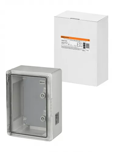 Бокс пластиковый ЩМП-0-2, прозр., крышка ABS, IP65, -45 до +75 С, навесной, (350x250x150) TDM