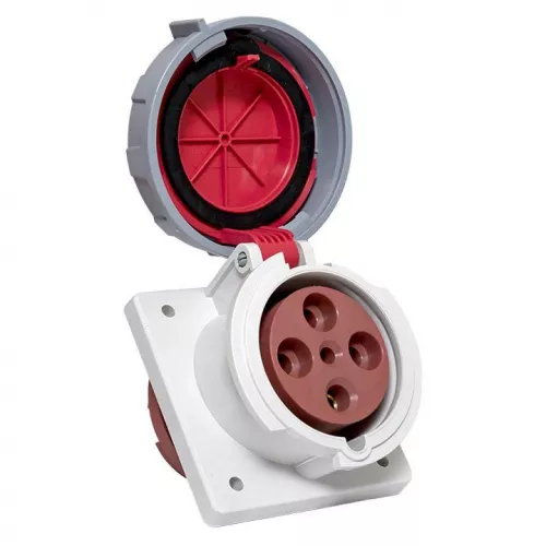 Розетка стационарная внутренняя угловая 4342 3Р+РЕ 63А 380В IP67 PROxima EKF ps-4342-63-380 фото 9