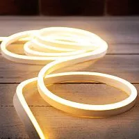 Шнур светодиодный гибкий неон LED SMD 8х16мм 120LED/м двустор. тепл. бел. 5м Neon-Night 131-006