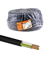 Кабель ВВГнг(А)-LS 3х4 ок(N, PE)-0,66 ГОСТ (100м) TDM