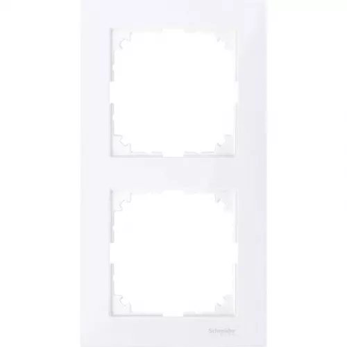 Рамка 2-м M-Pure бриллиантовый бел. SchE MTN4020-3625