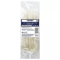 Хомут кабельный нейлоновый бел. 4.8х350 (уп.100шт) TOKOV ELECTRIC TKE-HNS-4.8-350-W/100