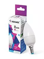 Лампа светодиодная CN 8.5Вт 6500К E14 220В КОСМОС LkecLED8.5wCNE1465