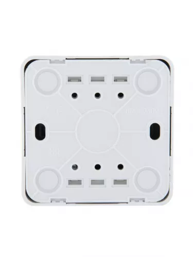 Кнопка звонка 1-кл. 1п ОП Viola 10А IP20 бел. LEZARD 751-0200-103 фото 2