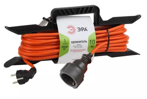 Удлинитель силовой UFx-1e-3x1.5-10m-IP44 на рамке с/з 1 гнездо 10м ПВС 3х1.5 Эра Б0046828