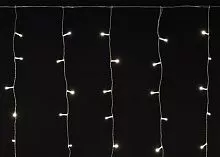 Гирлянда "Бахрома" 4.5х0.7м 200LED тепл. бел. IP44 провод прозр. 230В транзит IEK LGDU301-1-200-L3-T-S-44