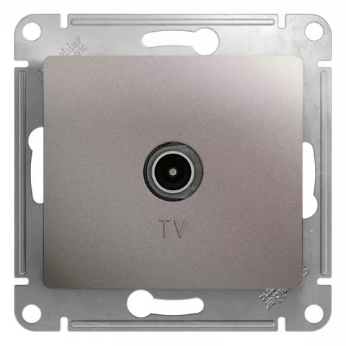 Механизм розетки TV Glossa оконечной 1DB платина SchE GSL001291 Механизм розетки TV Glossa оконечной 1DB платина SchE GSL001291