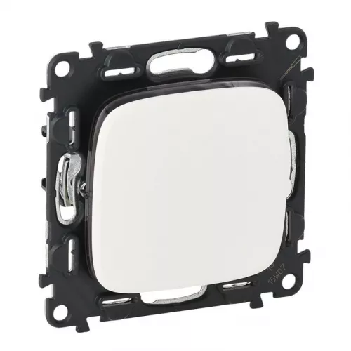 Механизм переключателя 1-кл. СП Valena Allure 10А IP20 250В 10AX с лиц. панелью безвинт. зажимы бел. Leg 752706 фото 2