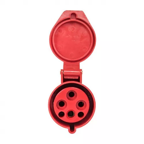 Розетка кабельная 16А 380В 3P+РЕ IP44 (214) EKF ps-214-16-380 фото 4