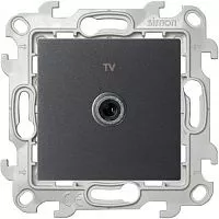 Механизм ТВ розетки 1-м Simon24 графит 2450477-038