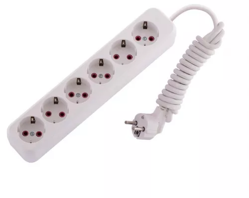 Удлинитель 6х2м с заземл. 16А IP20 LEZARD 720-0602-601