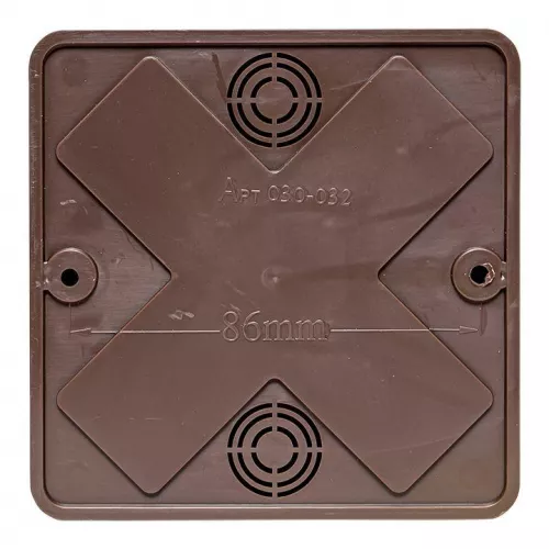 Коробка разветвительная КМР-030-032 104х104х28 темн. дерево PROxima EKF plc-kmr-030-032-t фото 5