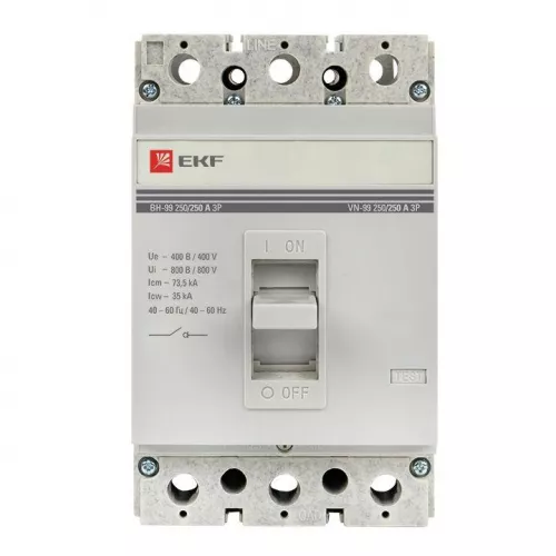 Выключатель нагрузки 3п ВН-99 250/250А EKF sl99-250-250 фото 3