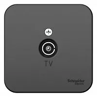 Коннектор TV ОП BLANCA изол. пласт. антрацит SchE BLNTA000016