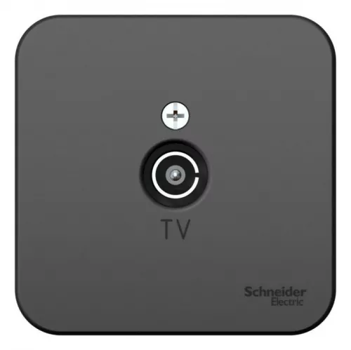 Коннектор TV ОП BLANCA изол. пласт. антрацит SchE BLNTA000016