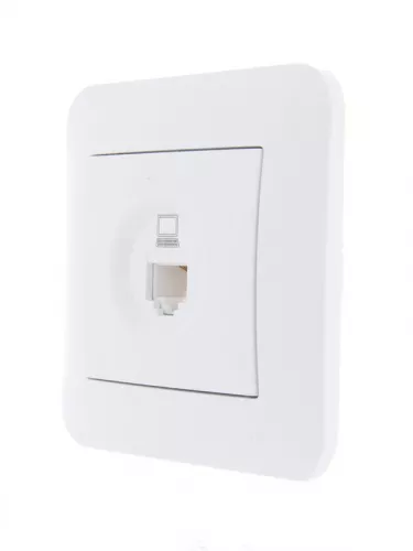 Механизм розетки компьютерн. 1-м СП KARINA RJ45 бел. LEZARD 707-0288-139 фото 5