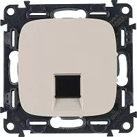 Механизм розетки комп. 1-м Valena Allure RJ45 CAT.5E UTP с лицевой панелью сл. кость Leg 753840