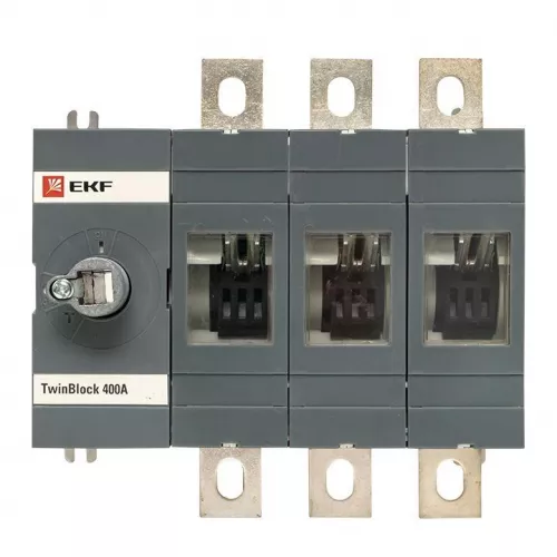 Рубильник 3п 400А без рукоятки управления TwinBlock PROxima EKF tb-s-400-3p фото 2