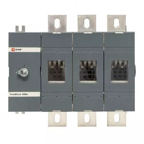 Рубильник 3п 1000А без рукоятки управления TwinBlock PROxima EKF tb-s-1000-3p фото 2