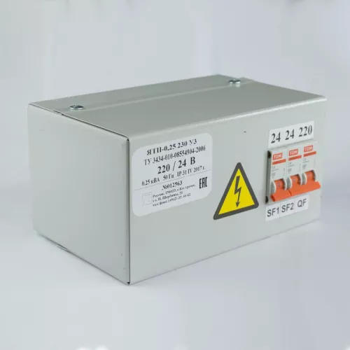 Ящик с понижающим трансформатором ЯТП 0.25 220/36В (3 авт. выкл.) Кострома ОС0000002367 фото 2