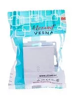 Механизм выключателя проходн. 1-кл. СП VESNA бел. LEZARD 742-0288-105