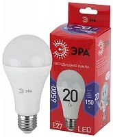 Лампа светодиодная ECO LED A65-20W-865-E27 R (диод груша 20Вт холодн E27) (10/100/1200) ЭРА Б0045326