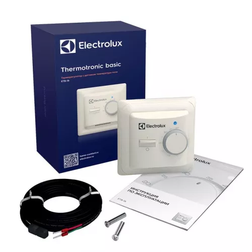 Термостат механический ETB-16 Basic 16А датчик пола Electrolux НС-1013675 фото 2
