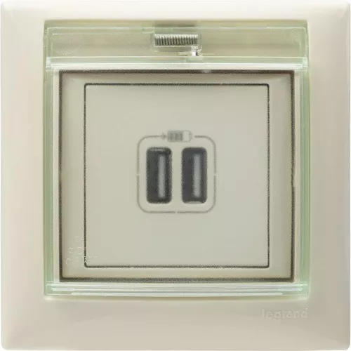 Розетка USB 2-м СП Valena сл. кость Leg 774170 фото 16