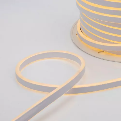 Шнур светодиодный гибкий неон LED SMD 8х16мм 120LED/м двустор. тепл. бел. (уп.100м) Neon-Night 131-096 фото 2