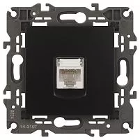 Розетка 14-3107-05 RJ45 Elegance антрацит ЭРА Б0034306