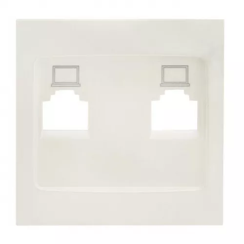 Панель лицевая Валенсия для 2-м розетки RJ45 жемчуж. PROxima EKF ESK02-L-035-50 фото 4 Панель лицевая Валенсия для 2-м розетки RJ45 жемчуж. PROxima EKF ESK02-L-035-50 фото 4