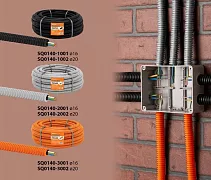 Электротруба гофрированная с кабелем торговой марки TDM ELECTRIC