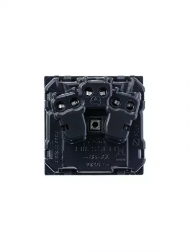 Механизм розетки Zenit 16А 250В с защ. крышкой защ. шторки с заземл. антрацит ABB 2CLA228810N1801 фото 2