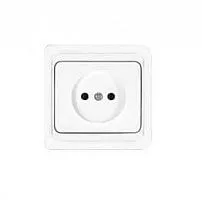 Розетка 1-м СП Валери 16А IP20 бел. Universal В0022