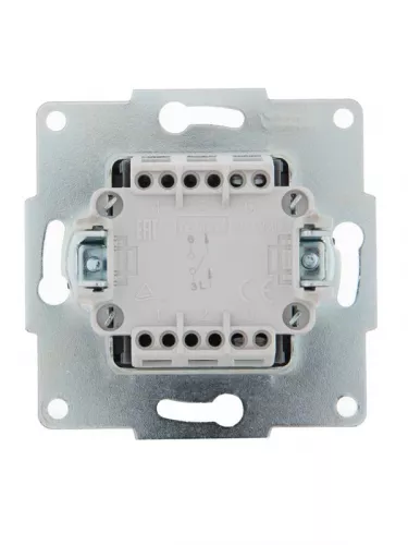 Механизм выключателя 1-кл. 1п СП Karina 10А IP20 черн. бархат LEZARD 707-4288-100 фото 3