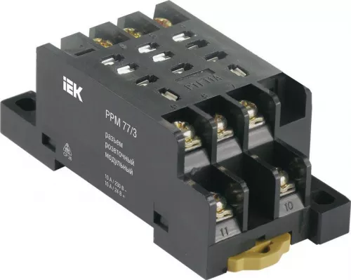 Разъем модульный РРМ77/3(PTF11A) для РЭК77/3(LY3) IEK RRP10D-RRM-3 Разъем модульный РРМ77/3(PTF11A) для РЭК77/3(LY3) IEK RRP10D-RRM-3