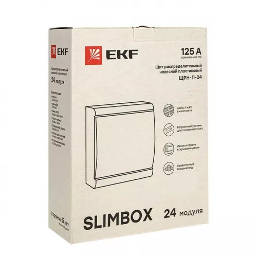 Щит ЩРН-П-24 "SlimBox" IP41 бел. дверца PROxima EKF sb-n-24w фото 3 Щит ЩРН-П-24 "SlimBox" IP41 бел. дверца PROxima EKF sb-n-24w фото 3