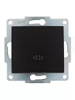 Механизм выключателя промежуточного 1-кл. 2п СП Karina 10А IP20 черн. бархат LEZARD 707-4288-107