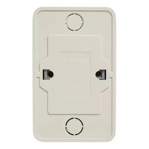 Розетка 2-м ОП Рим 10А IP20 без заземл. бел. EKF ENR10-102-10 фото 6