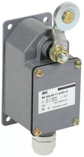 Выключатель концевой ВК-300-БР-11-67У2-21 IP67 IEK KV-1-300-1 Выключатель концевой ВК-300-БР-11-67У2-21 IP67 IEK KV-1-300-1