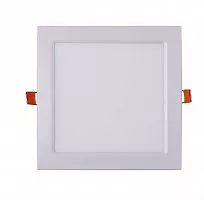 Светильник светодиодный ультратонкий встраив. PPL-S 15Вт 6500К IP40 WH 190мм квадрат Jazzway 5008403A