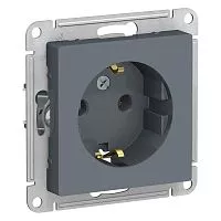 Механизм розетки 1-м СП AtlasDesign 16А с заземл. грифель SchE ATN000743