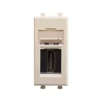 Розетка HDMI 1мод. Avanti "Ванильная дымка" модульная тип А-А DKC 4405251