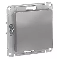 Механизм выключателя 1-кл. СП AtlasDesign 10А IP20 (сх. 1) 10AX с самовозвратом алюм. SchE ATN000315