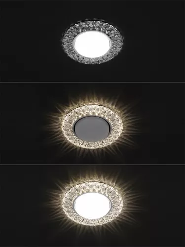 Светильник встраиваемый СВ 03-18 GХ53 230В LED подсветка 5 Вт зеркальный/хром TDM фото 4