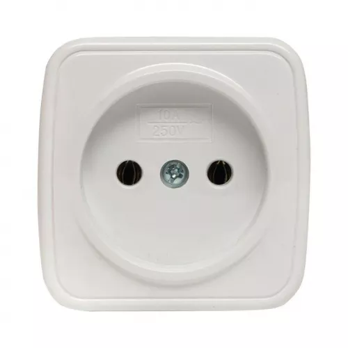 Розетка 1-м ОП Минск 10А IP20 без заземл. бел. Basic EKF EGR10-022-10 фото 4 Розетка 1-м ОП Минск 10А IP20 без заземл. бел. Basic EKF EGR10-022-10 фото 4