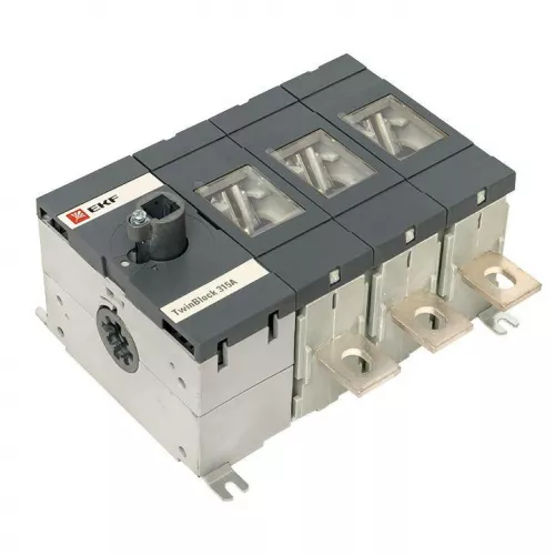 Рубильник 3п 315А без рукоятки управления TwinBlock PROxima EKF tb-s-315-3p фото 5